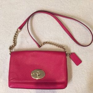 Magenta Coach Crossbody Purse
